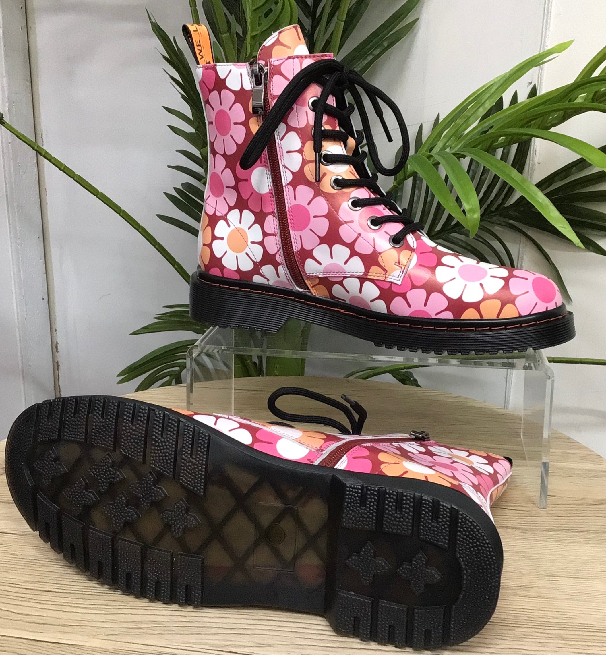 DEPTH Pink Floral Boot