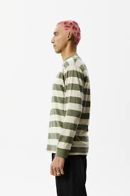 RECYCLED Stripe Long Sleeve Tee XL