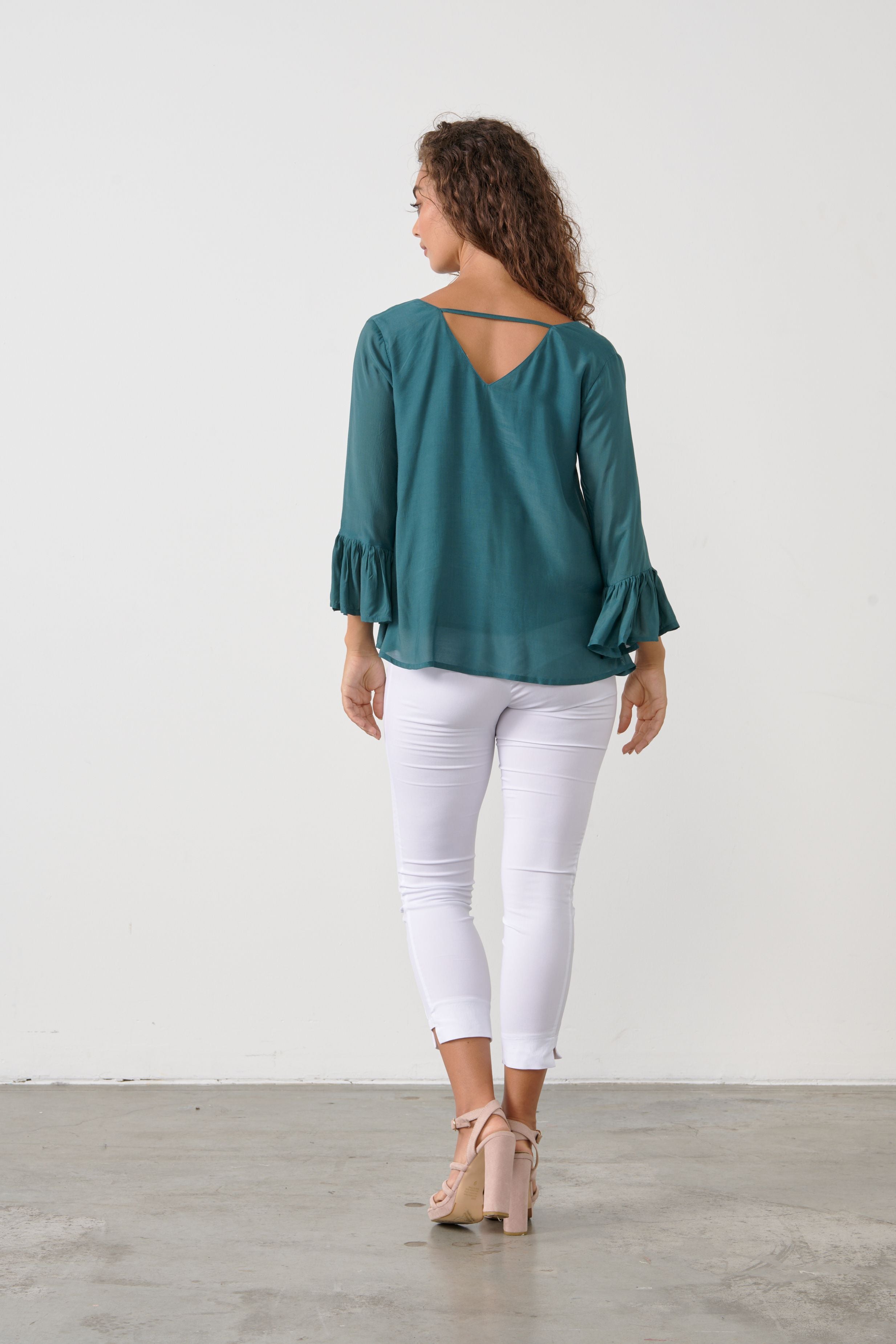 V Neck Dressy Top