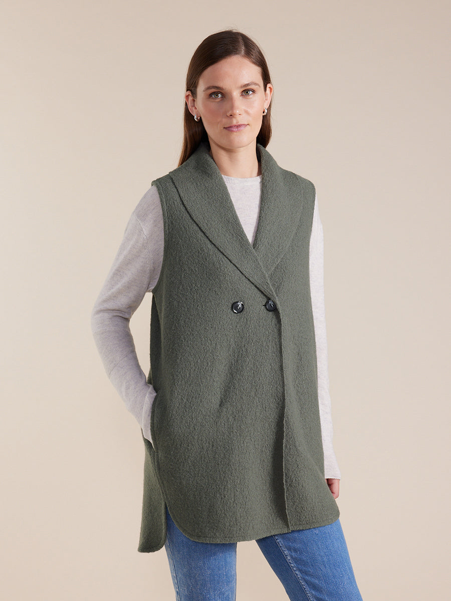 BOILED WOOL Vest