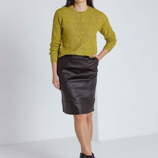 FAUX Leather Skirt
